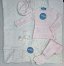 Conjunto polainas 3p punto rayado bicolor Juliana 